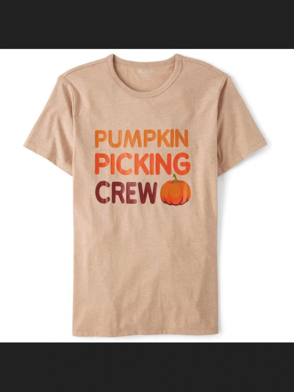 The Children’s Place Matching Family Pumpkin Picking Crew Tee Tan Kids Small 5/6